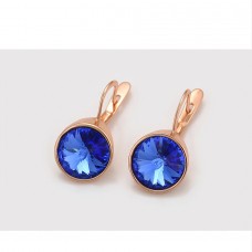 Auskariņi ar palieliem mirdzošiem  Swarovski kristāliem